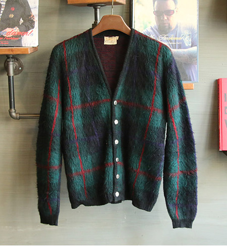 60`s Campus Mohair Sweater Cardigan (100)]