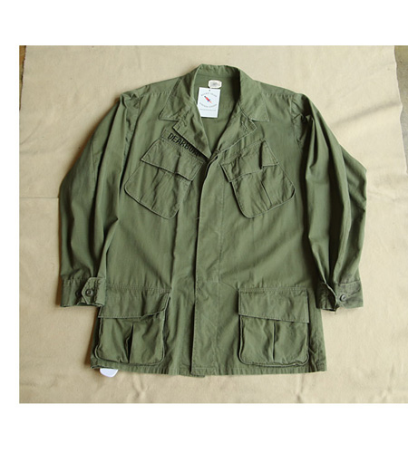 60`s Vietnam War U.S Army 4th Jungle Fatigue Jacket (100,105)]