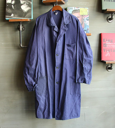 70`s French Workwear Shop Coat (100)]