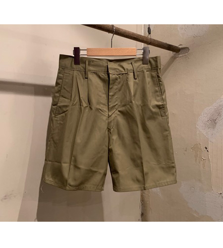 80`s~90`s Italian Army Chino Short Pants - Re Stock (52R)]