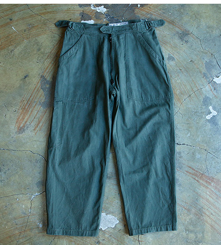 60`s French Air Force Mechanic Work Pants (32)]