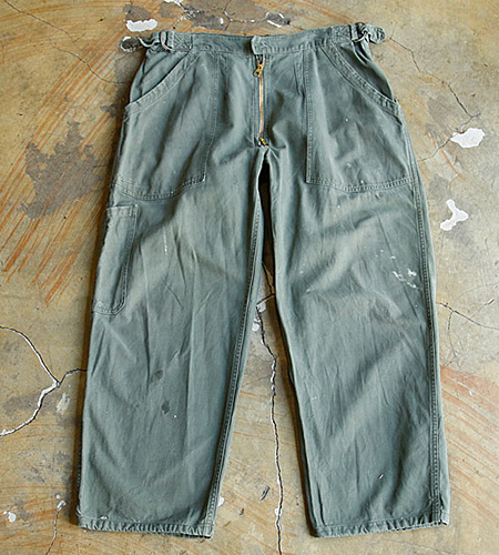 60`s French Air Force Mechanic Work Pants (32)]