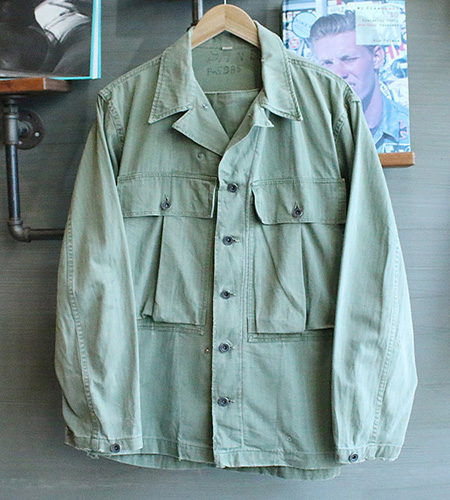 40`s WWII U.S Army M-43 HBT Shirt (100)]